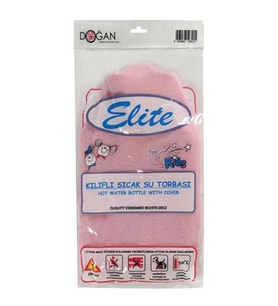 ELİTE ÇOCUK TERMOFOR PEMBE KILIFLI SICAK SU TORBASI 0,8  LT