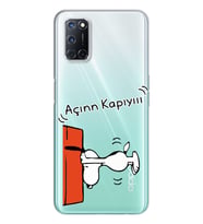 Snoopy Tasarımlı Süper Şeffaf Silikon Telefon Kılıfı Oppo A52-A72