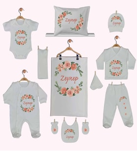 Pia Baby Gl 1946 11 Parça İsme Özel Hastane Çıkışı