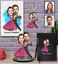 Kişiye Özel Sevgili Karikatürlü 5 li Hediye Seti Model 11