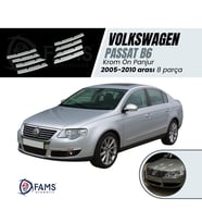 VW Passat B6 Krom Ön Panjur 8 prç. 2005-2011 arası P. Çelik