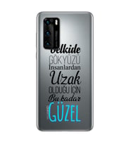 Belkide Tasarımlı Süper Şeffaf Silikon Telefon Kılıfı Huawei P40