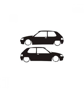 Peugeo 106 sticker Oto Stickers Yapıştırma 2 Adet