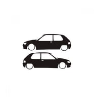 Peugeo 106 sticker Oto Stickers Yapıştırma 2 Adet