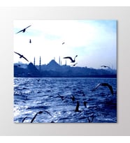 Arty Tablo Martılar ve İstanbul Tablo (Karışık)
