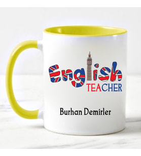 İngilizce Öğretmeni Kupa Bardağı Sarı