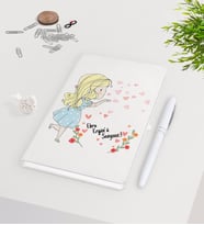 BK Gift Kişiye Özel Sevgililer Günü Beyaz Defter Kalem Seti-60