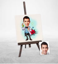 BK Gift Kişiye Özel Kimya Mühendisi Karikatür Şovaleli Doğal Taş  2