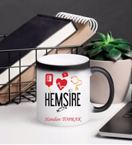 Hemşire Kupa Bardağı Sihirli (Beyaz)