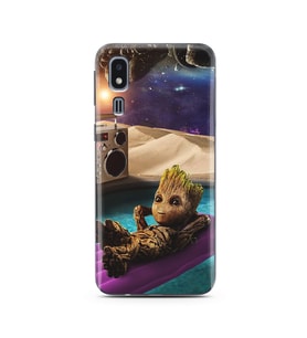 Baby Groot Tasarım Süper Şeffaf Silikon Telefon Kılıfı Samsung A2 Core