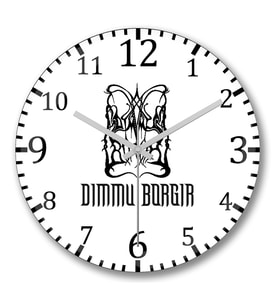Dimmu Borgir Duvar Saati Bombeli Gercek Cam