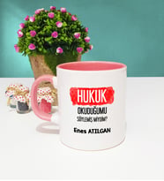 Hukuk Okuduğumu Söylemiş Miydim Hukukçu Kupa Bardak Pembe