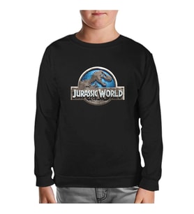 Jurassic World Siyah Çocuk Sweatshirt