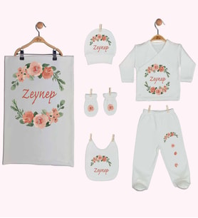 Pia Baby Gl 1946-07 İsme Özel Battaniye Zıbın Set