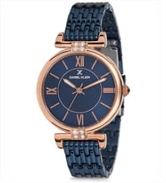Daniel Klein Bayan Kol Saati 8680161667070 Lacivert Rose Gold Kadın Saat
