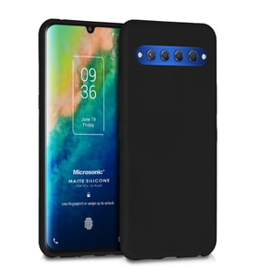 Microsonic Matte Silicone TCL 10 Plus Kılıf Siyah