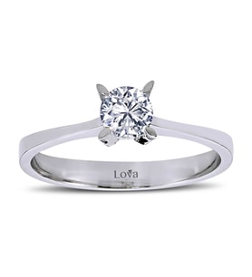 Lova F Renk 0,38 Karat Pırlanta Tektaş Yüzük - 1030043