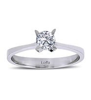 Lova F Renk 0,38 Karat Pırlanta Tektaş Yüzük - 1030043