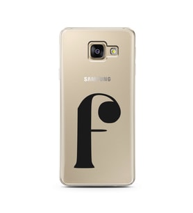 Samsung A3 (2017) Harf Tasarımlı Telefon Kılıfı F-Harfi 