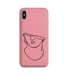 Iphone Xs Max Çizgi Tasarımlı Pudra Lansman Telefon Kılıfı