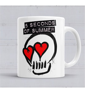 5SOS 5 Seconds Of Summer Kupa Bardak Porselen
