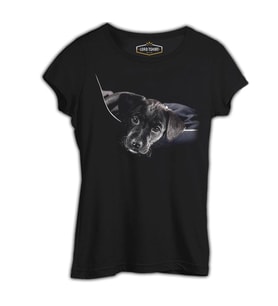 Puppy Siyah Kadın Tshirt
