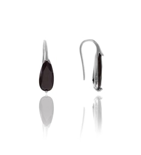 Söğütlü Silver Onix taşlı damla küpe