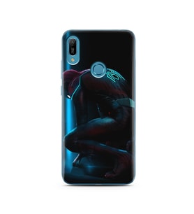 Örümcek Adam Tasarım Süper Şeffaf Silikon Telefon Kılıfı Huawei Y6 (Prime) 2019