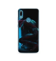 Örümcek Adam Tasarım Süper Şeffaf Silikon Telefon Kılıfı Huawei Y6 (Prime) 2019
