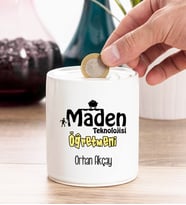 Maden Teknolojisi Öğretmeni Kişiye Özel Kumbara