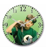 TXT Yeonjun Duvar Saati Bombeli Gercek Cam