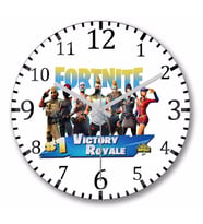 Fortnite    Duvar   Saati Bombeli Gercek Cam