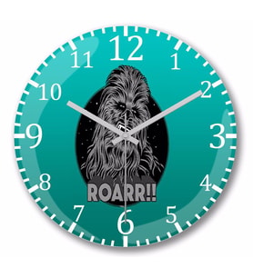 Roarr Star Wars Duvar Saati Bombeli Gercek Cam