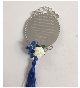 Kişiye Özel Pleksi Bebek Magnet Hatıra (Gümüş)