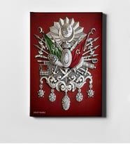 BK Gift Kişiye Özel Osmanlı Arması Kanvas Tablo 50x70cm 5