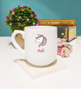 Unicorn Tasarımlı Kişiye Özel Unicorn Kupa Bardak