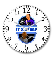 It' s A Trap Duvar Saati Bombeli Gercek Cam