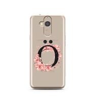 Pembe Çiçekli Harf Tasarım Süper Şeffaf Silikon Telefon Kılıfı General Mobile GM
