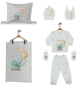 Pia Baby Gl 1925-06 İsme Özel Yastık Battaniye Zıbın Set