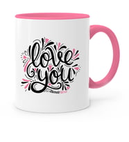 BK Gift Kişiye Özel Seni Seviyorum Pembe Kupa Bardak  6