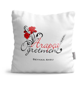 BK Gift Kişiye Özel Arapça Öğretmeni  Yastık  1
