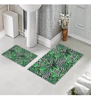 Banyo Halısı Ikili Klozet Takımı Kaymaz Tabanlı (60 xm x 100 cm + 40 cm x 60 cm) 