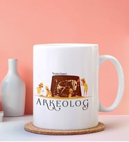 Kişiye Özel Arkeolog Tasarımlı Beyaz Kupa