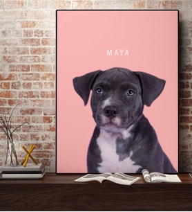 BK Gift Kişiye Özel Evcil Dost Kanvas Tablo 50x70cm-2