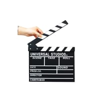 MOBGİFT Ahşap Büyük Boy Klaket Film Sinema Klaketi Dekoratif Hediyelik