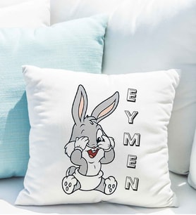 Buggs Bunny Yastığı Kişiye Özel