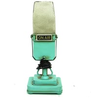Dekoratif Metal Mikrofon