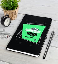 BK Gift Kişiye Özel Mühendis Baba Siyah Defter Kalem Seti-2