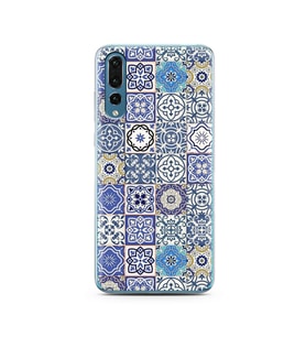 Seramik Tasarımlı Süper Şeffaf Silikon Telefon Kılıfı Huawei P20 Pro  