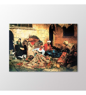 Arty Tablo Kahire'de Halı Tamir Edenler 1883 Tablo (Karışık)